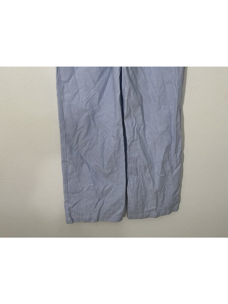 Studio Seven Designs Women’s Striped Pants Blue/White Cotton Elastic Waist Small — image 7 of 8